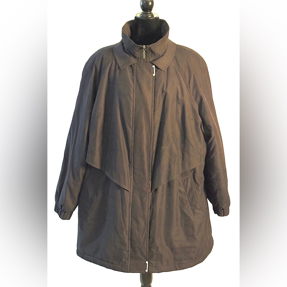 Avenue Black Cape Jacket